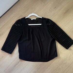 BCBG Women’s Black Blouse Size XXS